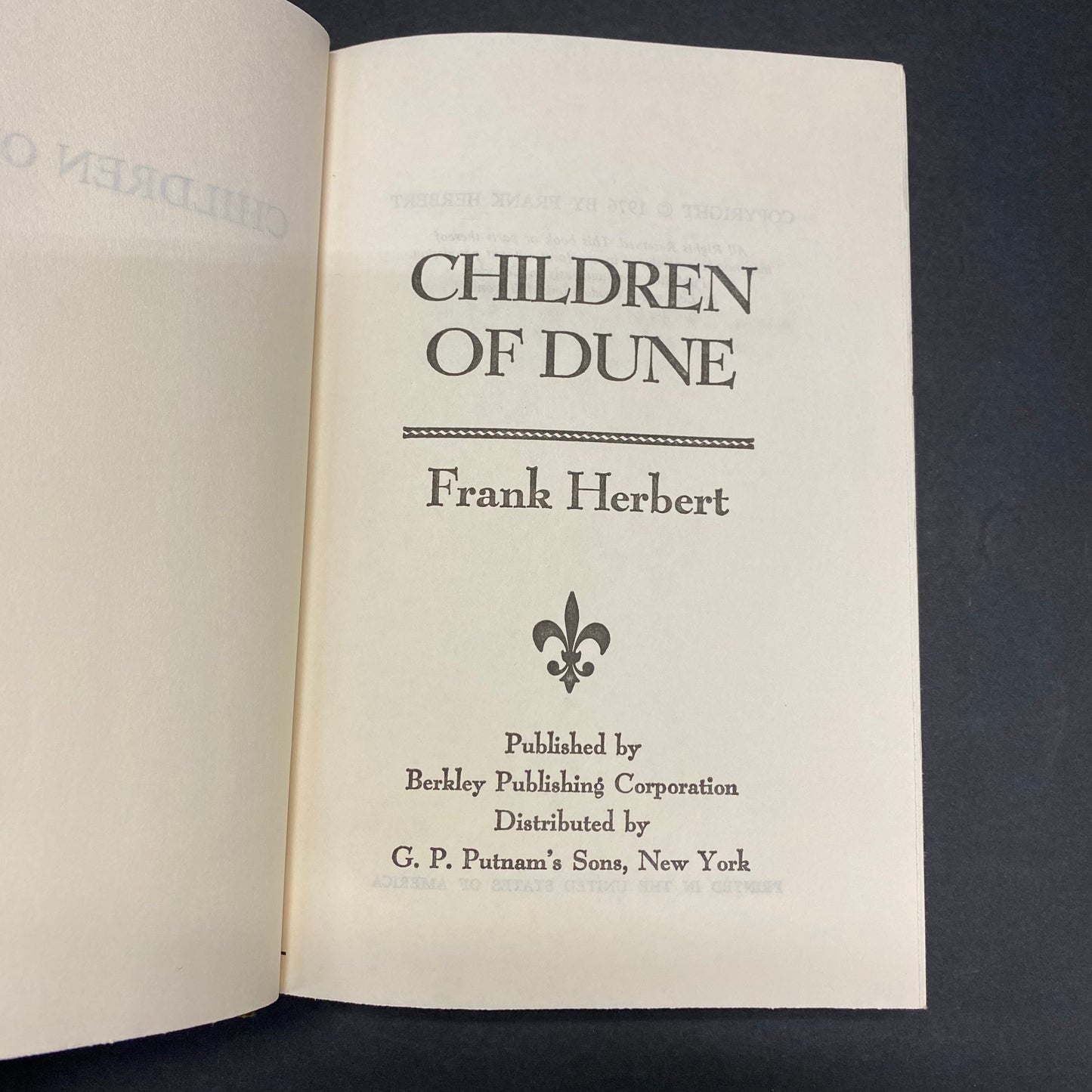 Children of Dune - Frank Herbert - Book Club Edition - 1976