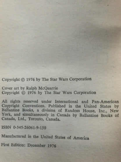 Star Wars - George Lucas - 1st Edition - 1976