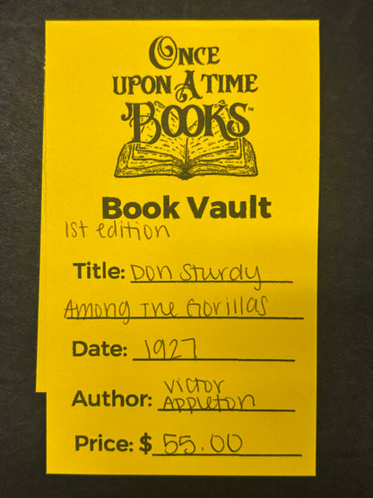 Don Sturdy Among the Gorillas - Victor Appleton - 1st Edition - 1927