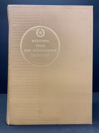 Webster's Third New International Dictionary - Merriam-Webster - 1961