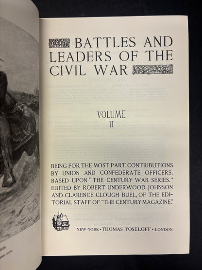 Battles and Leaders of the Civil War - Thomas Yoseloff - 4 Volume Set - 1956