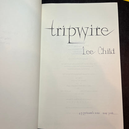 Tripwire - Lee Child - First Edition - 1999