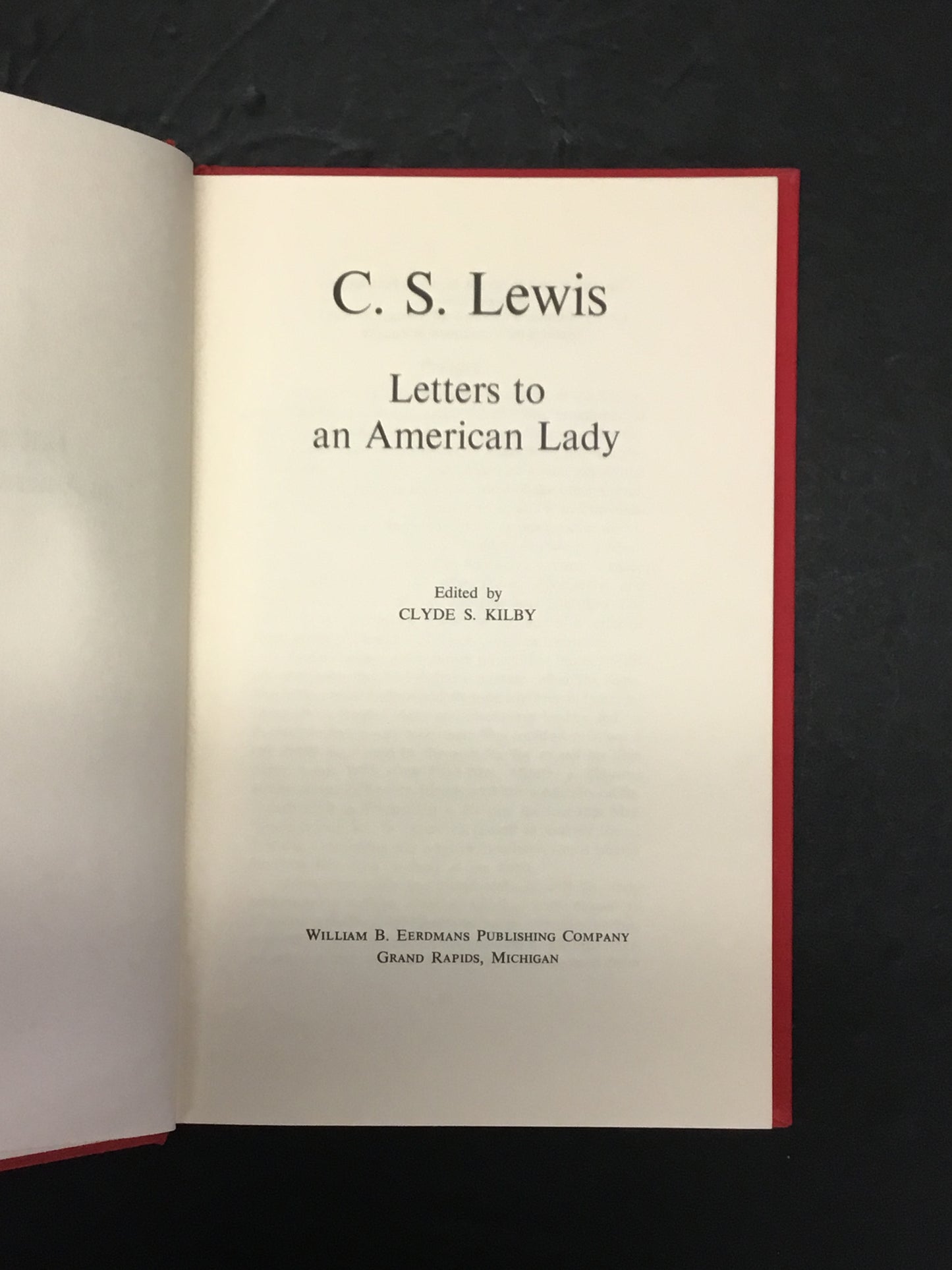 Letters to an American Lady - C.S. Lewis - 1967