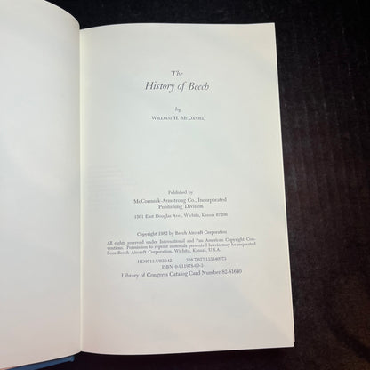 Fifty Years of Excellence- The History of Beech - William H. McDaniel - Signed - 1982