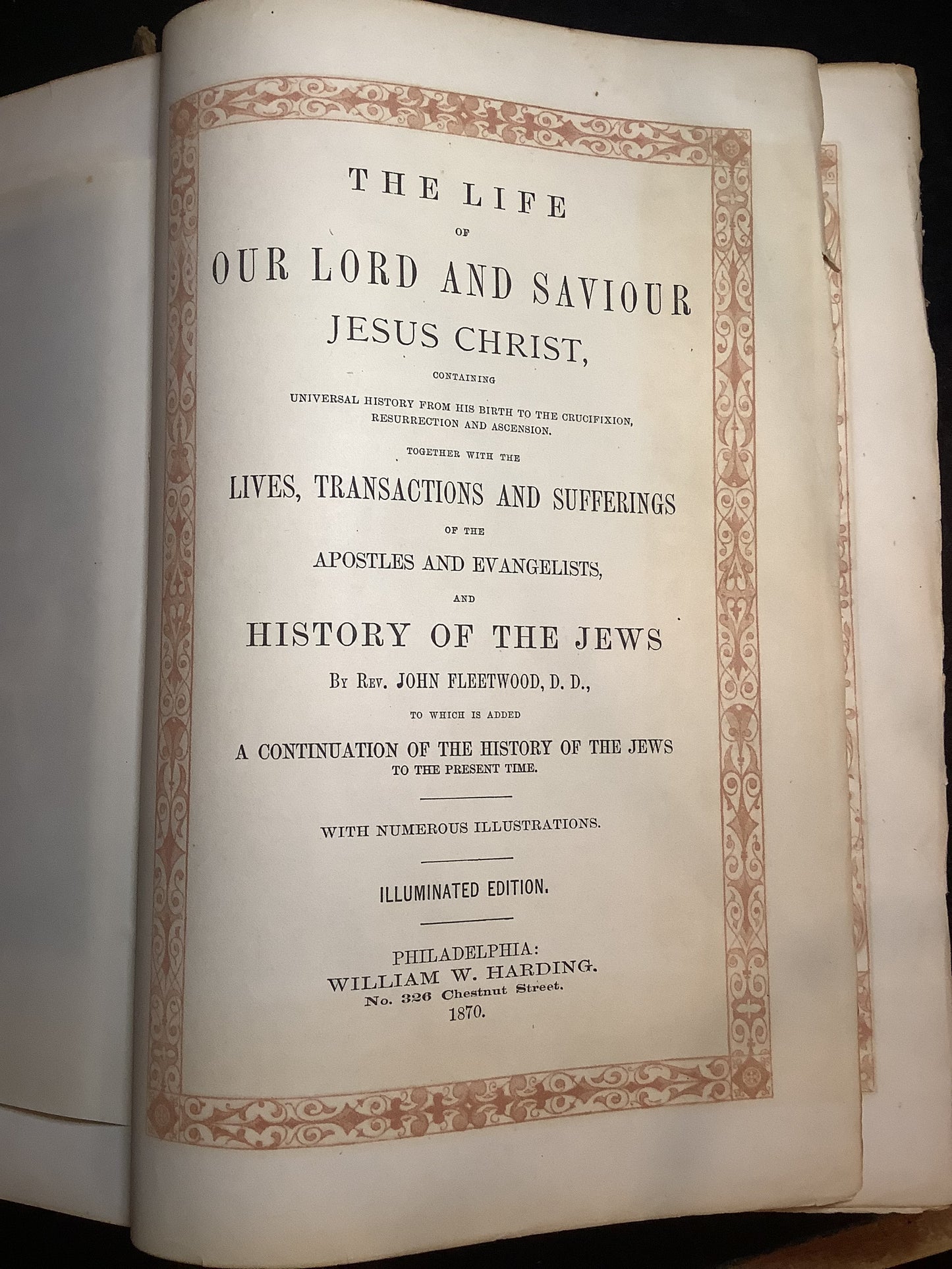 Life of Christ Illuminated - John Fleetwood - 1870