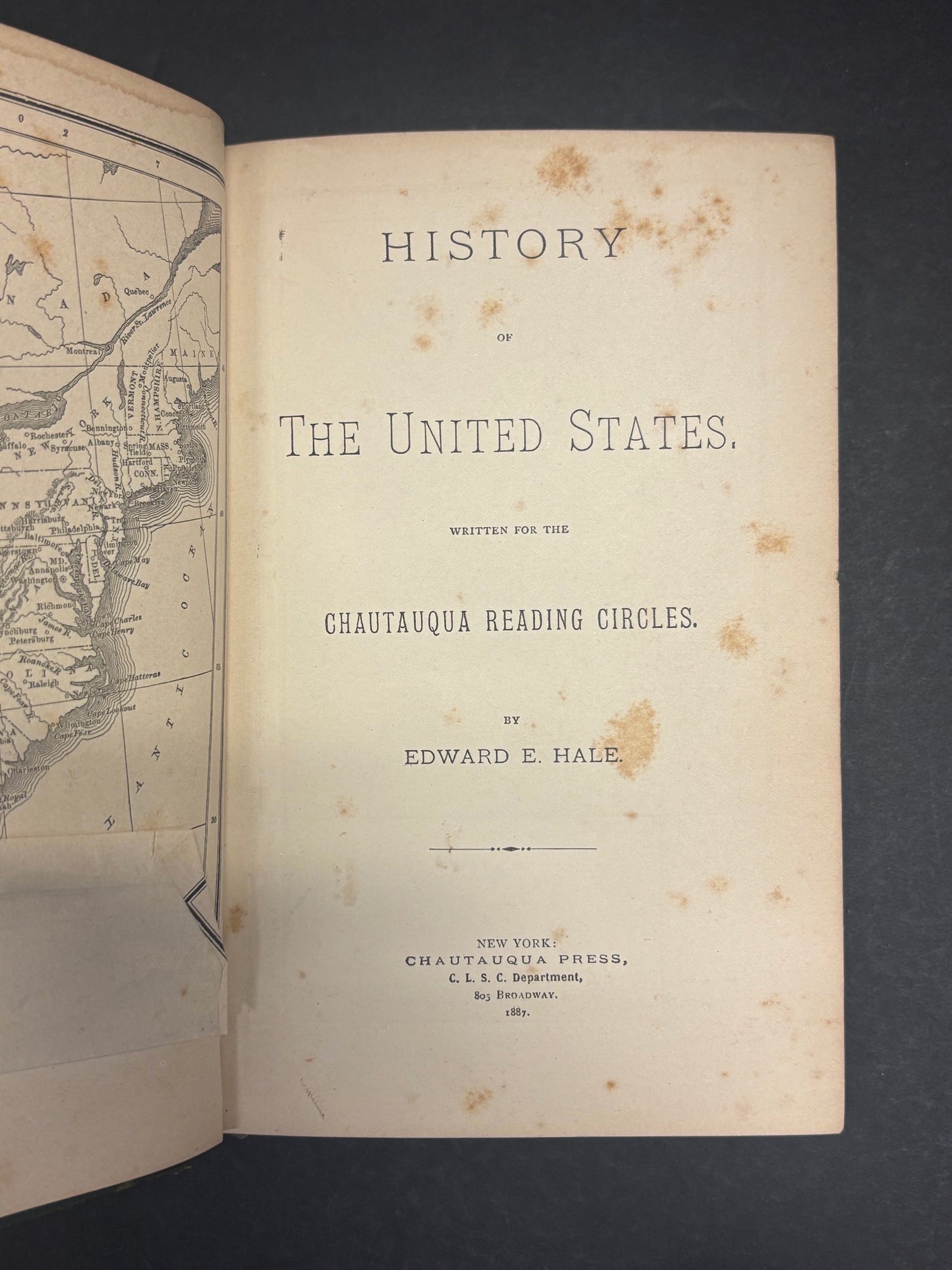 History of the United States - Edward E. Hale - Foldouts - 1887
