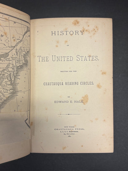 History of the United States - Edward E. Hale - Foldouts - 1887