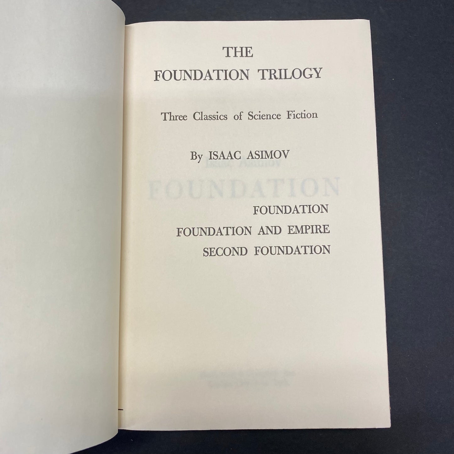 The Foundation Trilogy - Isaac Asimov - Book Club Edition - 1951