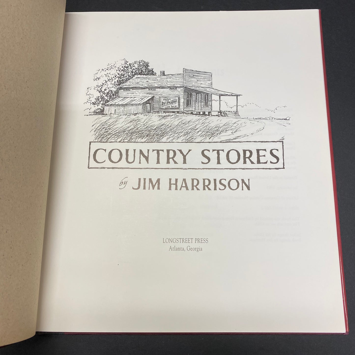 Country Stores - Jim Harrison - Signed - 1st Edition - 1993