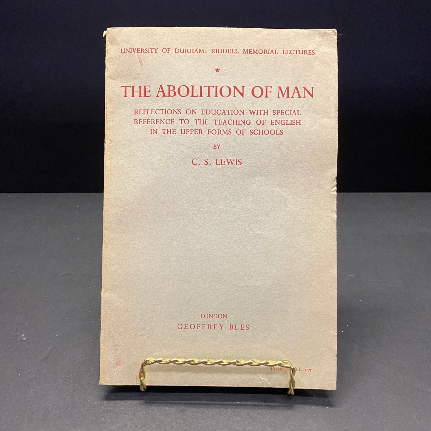 The Abolition of Man - C. S. Lewis - 1956