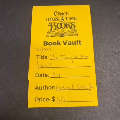 The Day of the Jackal - Frederick Forsyth - Signed - 1971