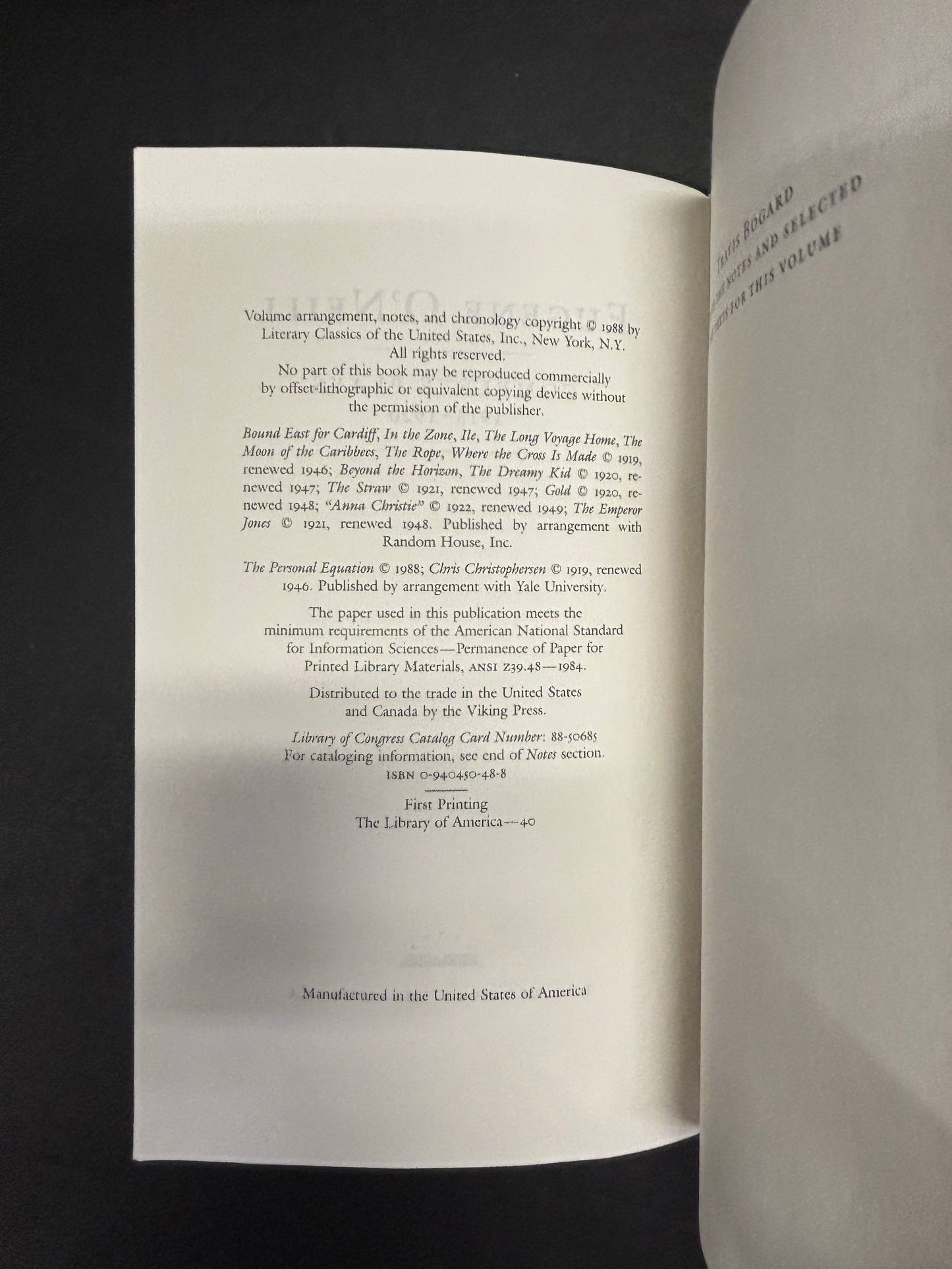 Eugene O'Neill Complete Plays - Eugene O'Neill - 3 Volumes - 1988