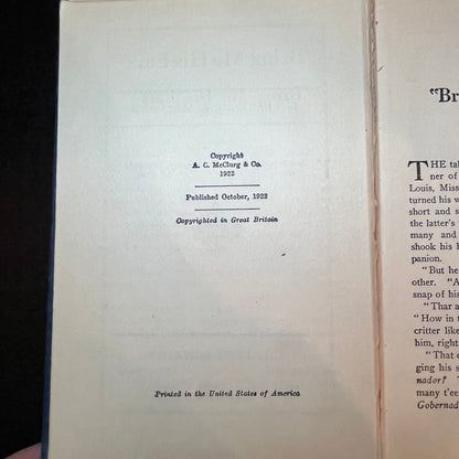 Bring Me His Ears - Clarence E. Mulford - First Edition - 1922