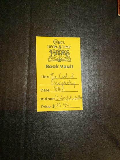 The Cost of Discipleship - Dietrich Bonhoeffer - 1963