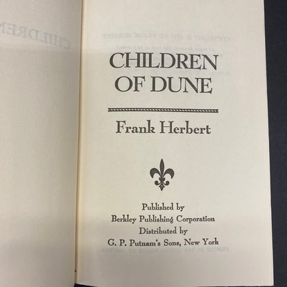 Children of Dune - Frank Herbert - Book Club Edition - 1976