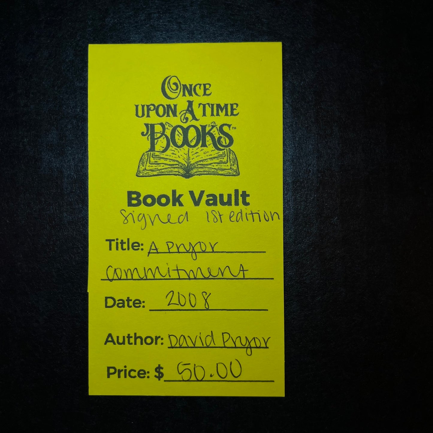 A Pryor Commitment - David Pryor - 1st Edition - Signed Copy - 2008