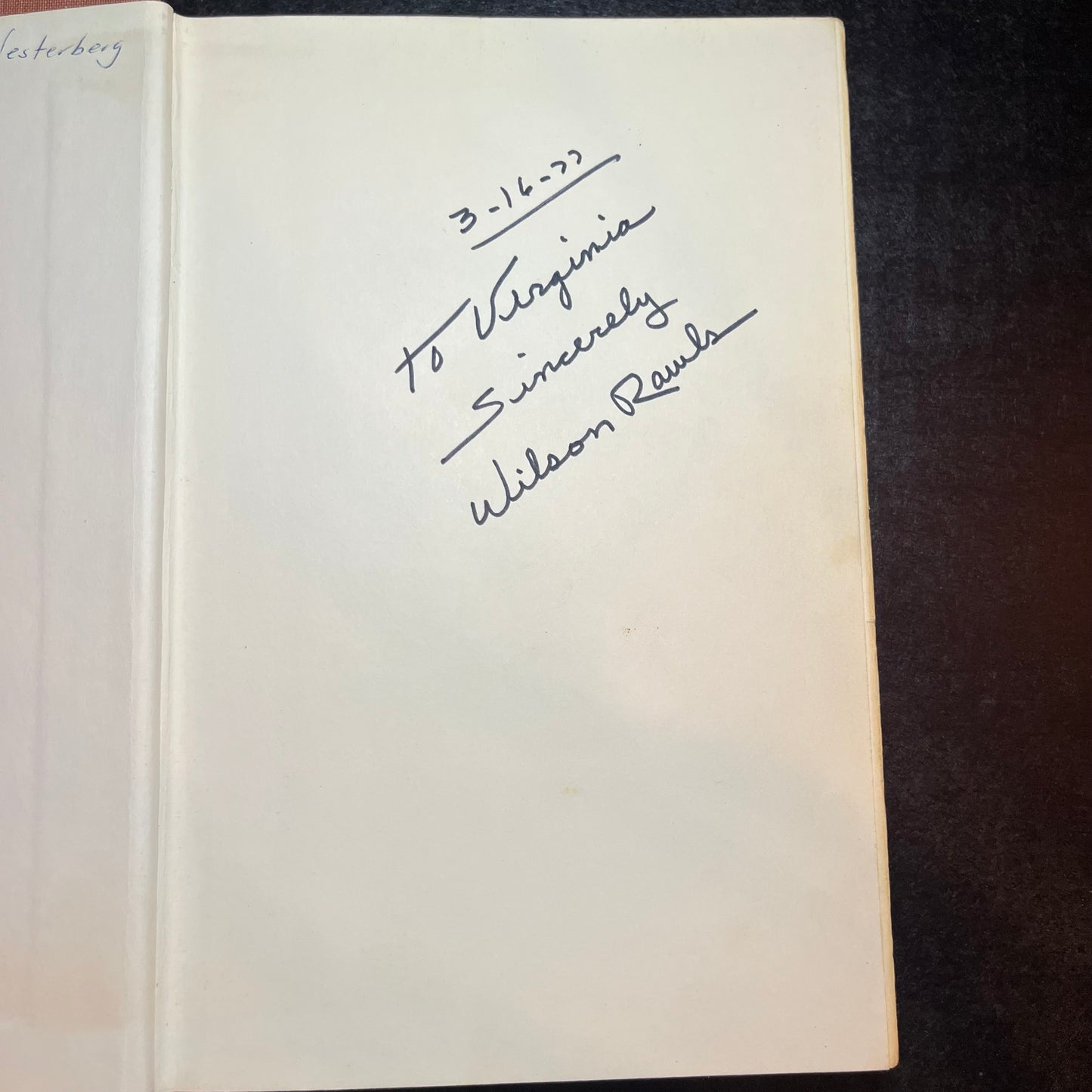 Where The Red Fern Grows - Wilson Rawls - Signed - Early Printing - 1961