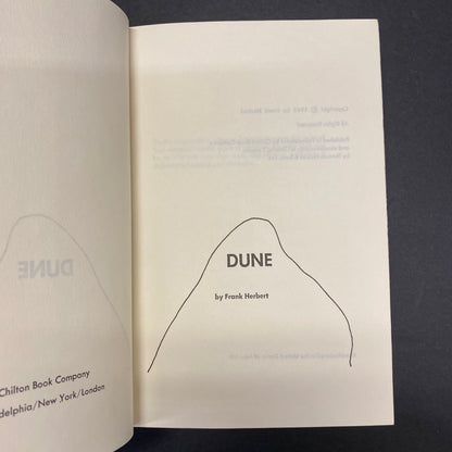 Dune - Frank Herbert - Book Club Edition - 1965