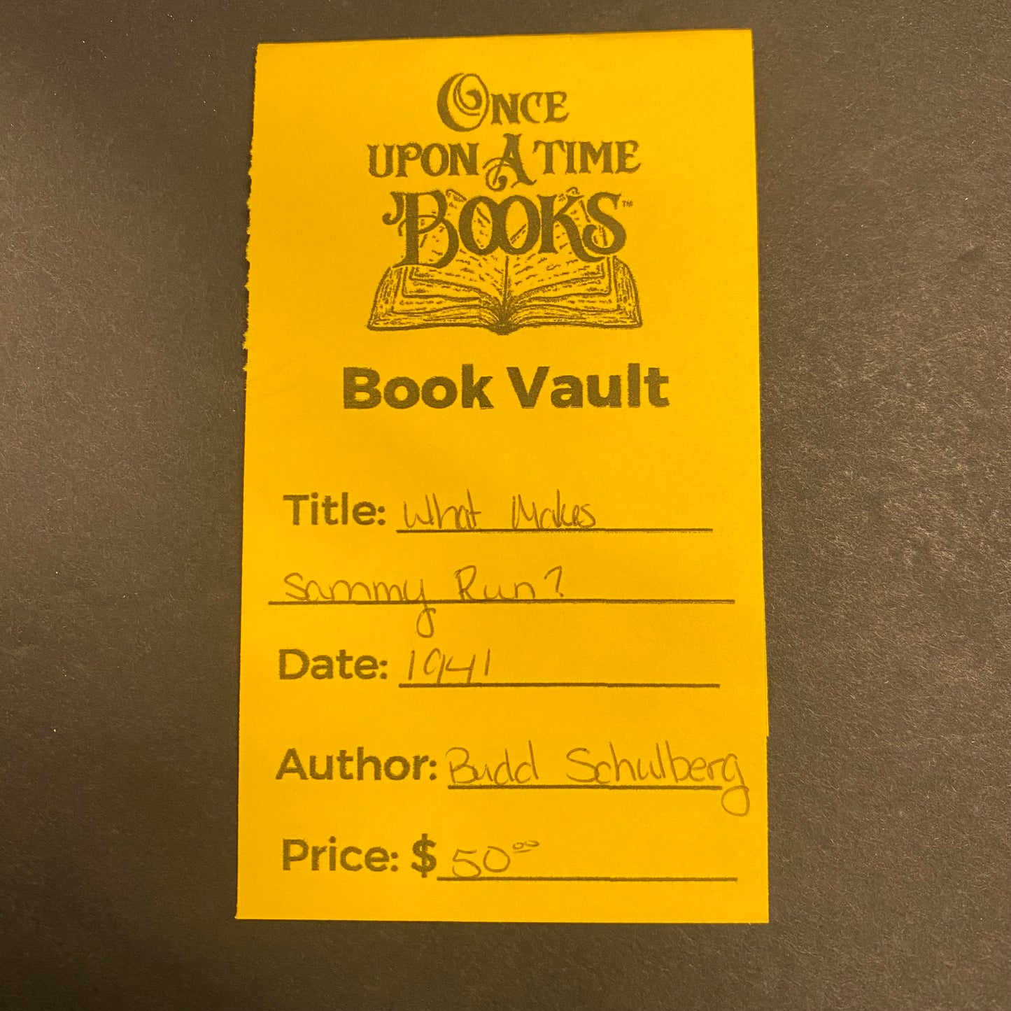 What Makes Sammy Run? - Bud Schulberg - 1941