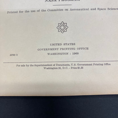 NASA Authorization for Fiscal Year 1961 - Senate Committee on Aeronautical and Space Sciences - Part 2 - 1960