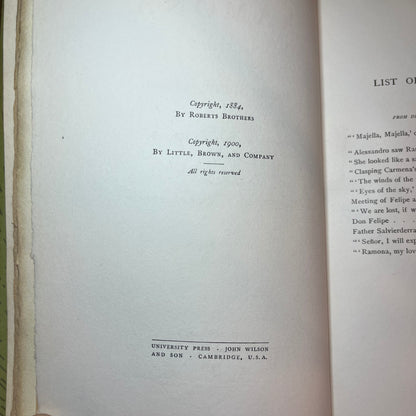 Ramona - Helen Jackson - Limited of 500 - Two Volumes - 1900