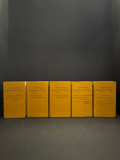 Mark Twain Gesammelte Werke - Mark Twain - 5 Volumes - 1967