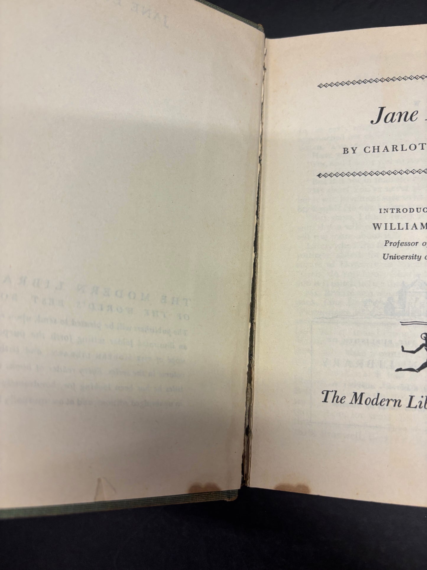 Jane Eyre - Charlotte Bronte - Modern Library - 1950
