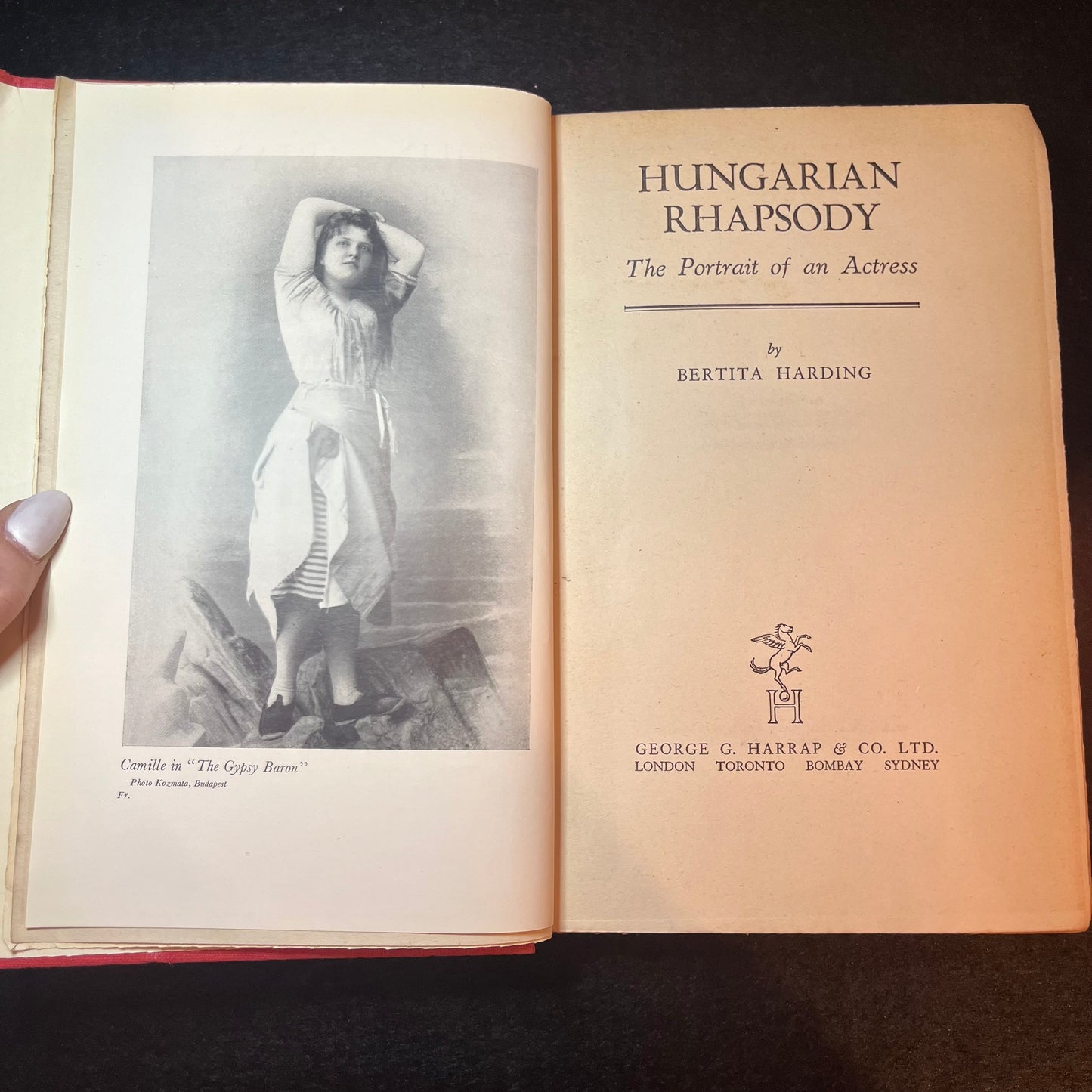 Hungarian Rhapsody - Bertita Harding - 1st Edition - 1941