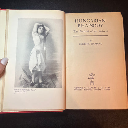 Hungarian Rhapsody - Bertita Harding - 1st Edition - 1941