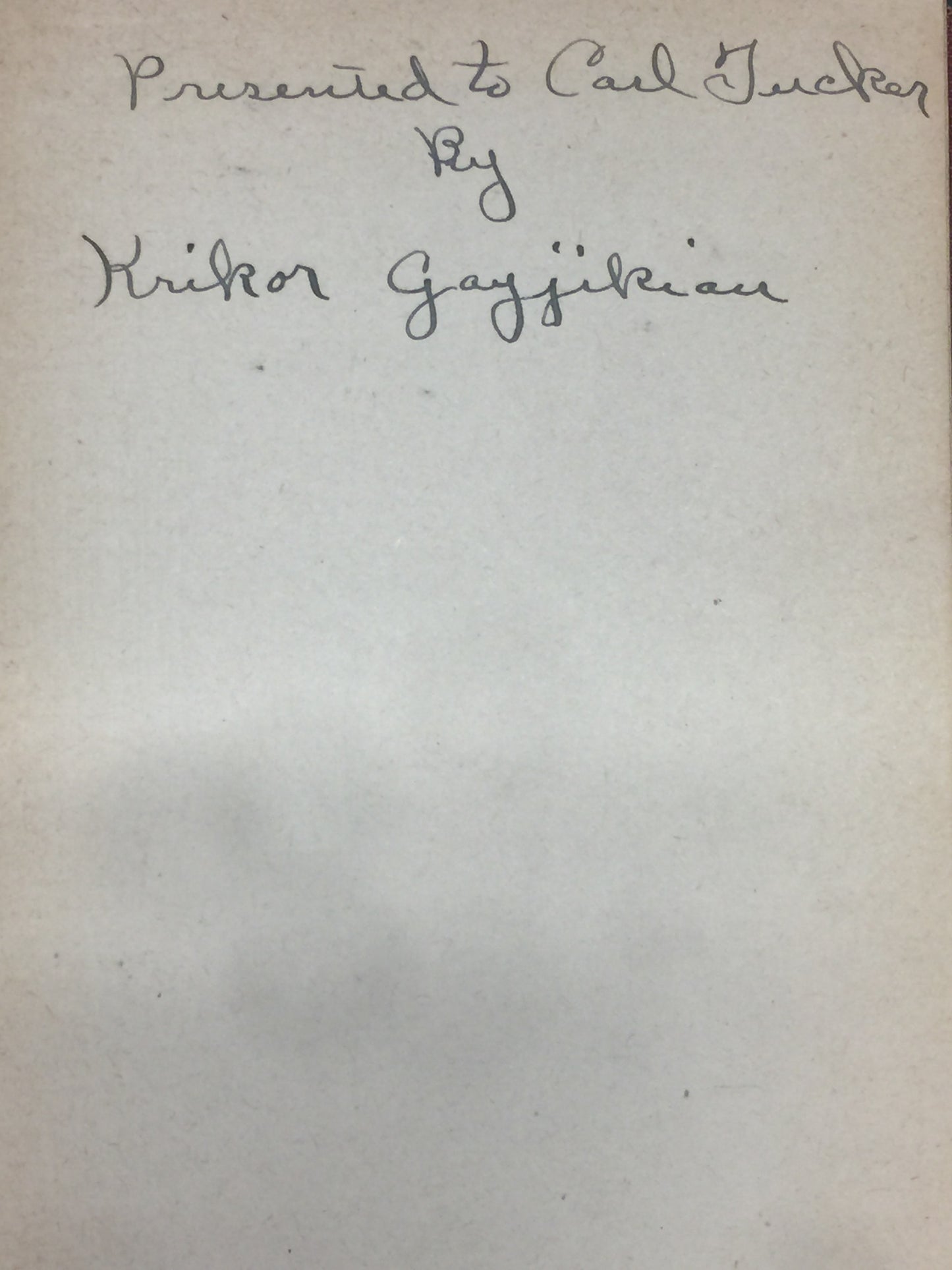 Martyred Armenia and the Story of My Life - Krikor Gayjikian - Signed - 1920