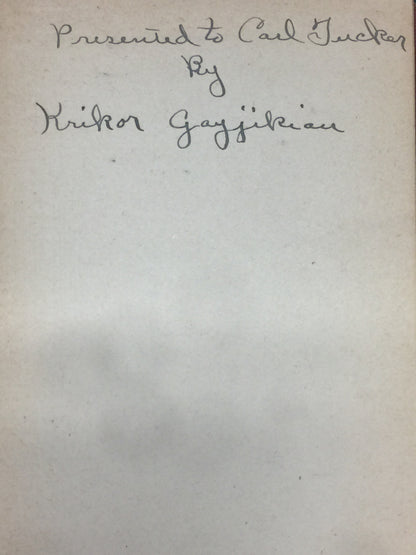 Martyred Armenia and the Story of My Life - Krikor Gayjikian - Signed - 1920