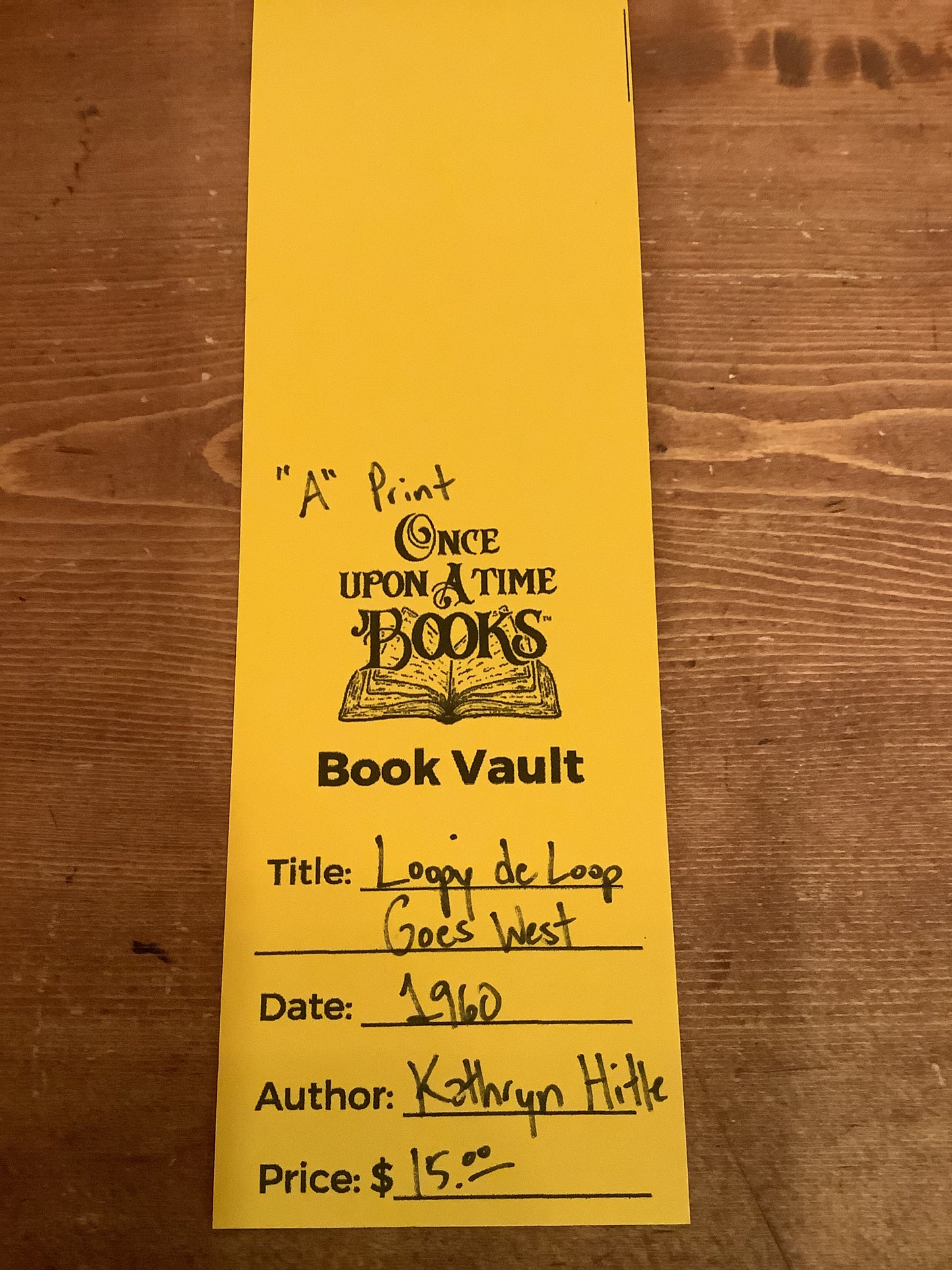 Loopy de Loop Goes West - Kathryn Hitte - "A" Print - 1960