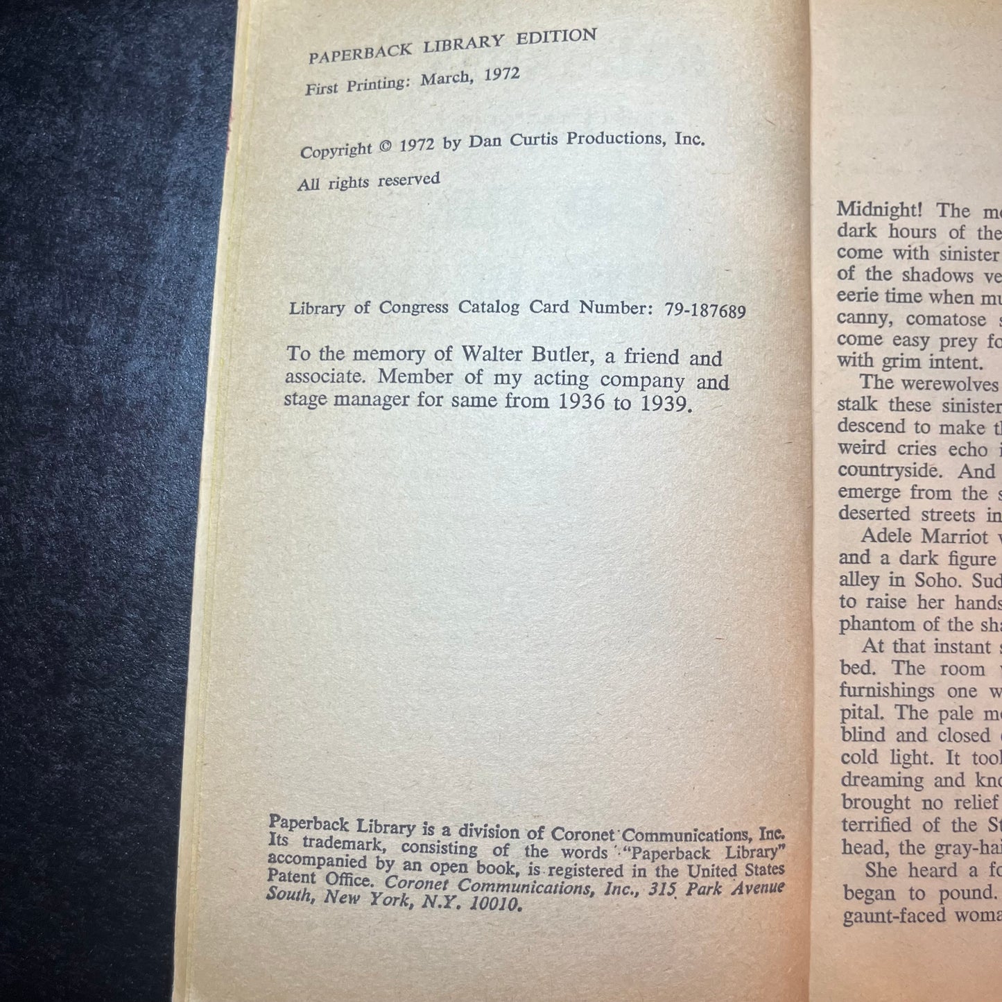 Barnabas, Quentin, and the Vampire Beauty - Marilyn Ross - 1972