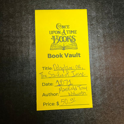 Delaplaine : OR, The Sacrifice of Irene - Mansfield Tracy Walworth - 1871