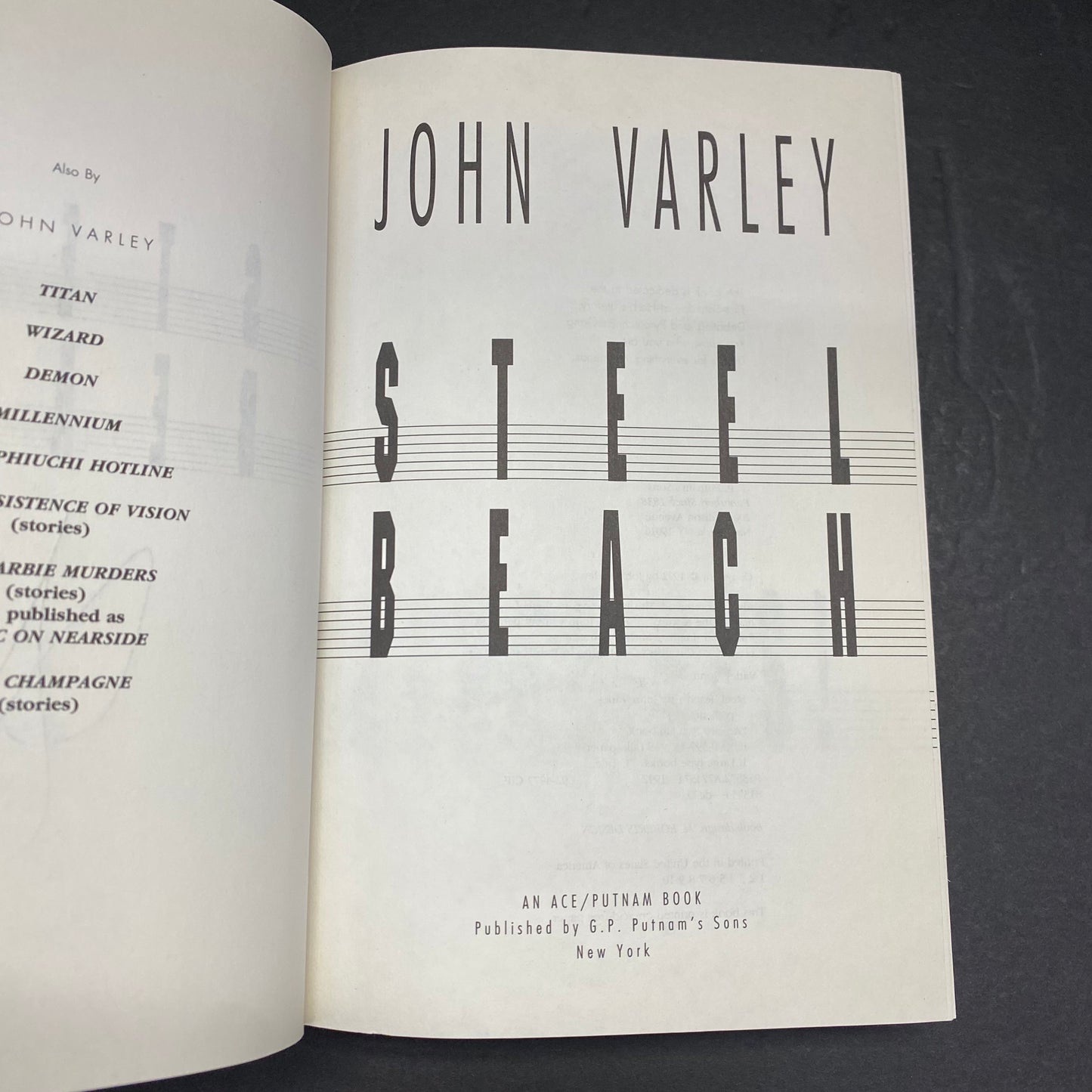 Steel Beach - John Varley - Signed - 1st Edition - 1992