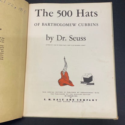 The 500 Hats of Bartholomew Cubbins - Dr. Seuss - 1938