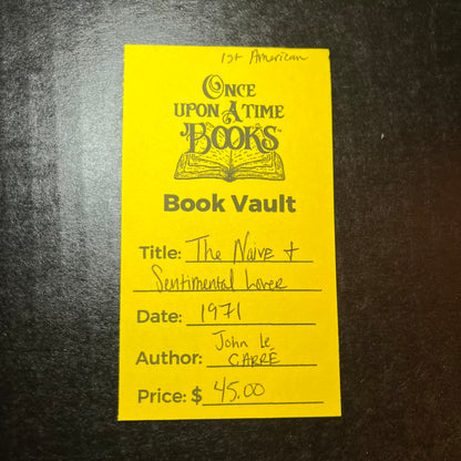 The Naive and Sentimental Lover - John Le Carre - First American - 1971