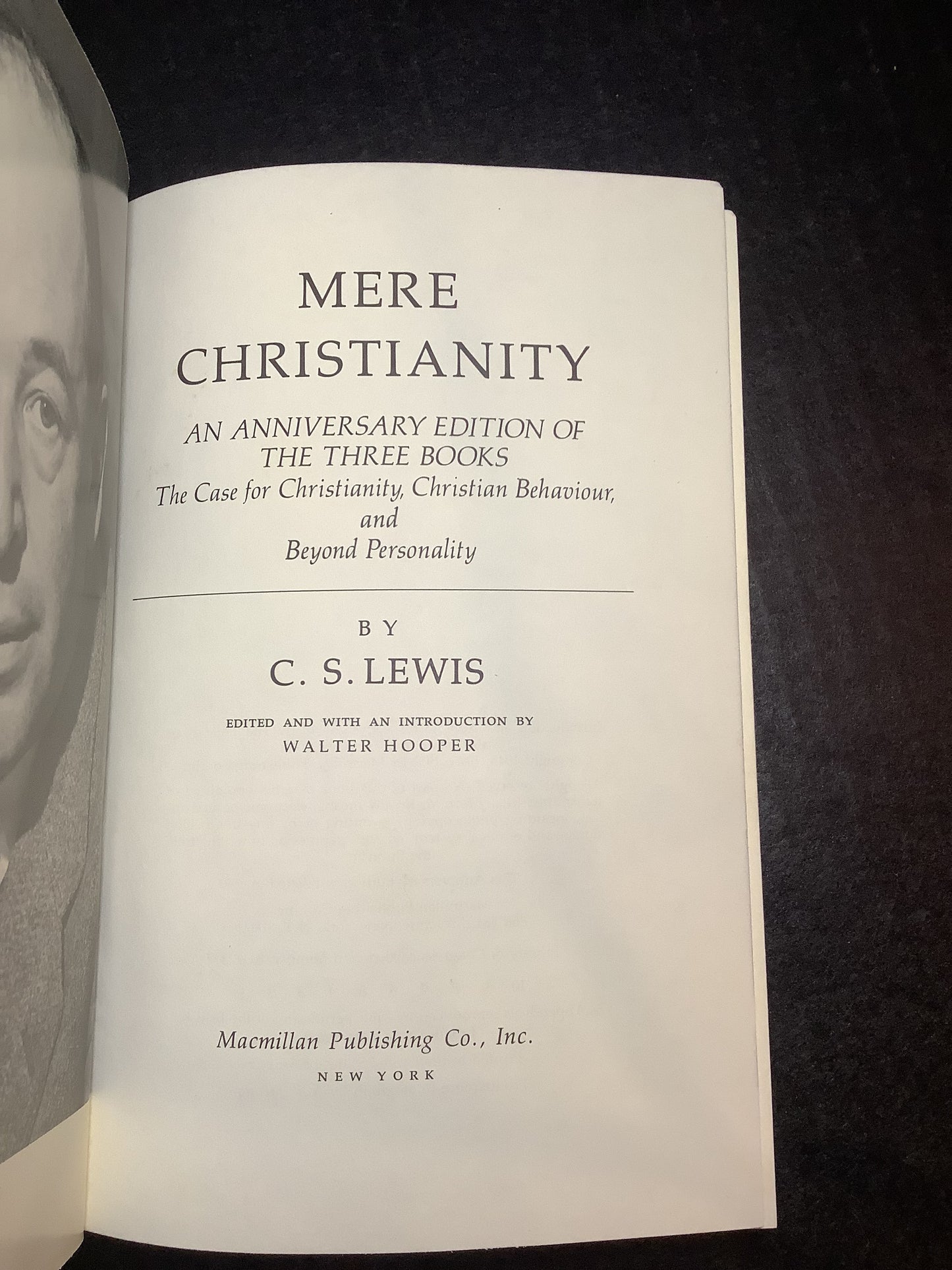 Mere Christianity - C. S. Lewis - 1st Thus - Anniversary Edition - 1981
