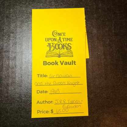 Sir Gawain and the Green Knight - J. R. R. Tolkien and E.V. Gordon - 1963