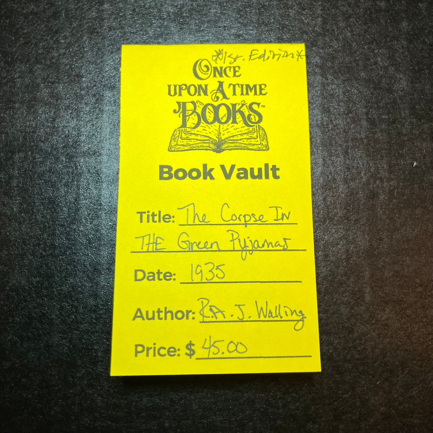 The Corpse in The Green Pyjamas - R. A. J. Walling - First Edition - 1935