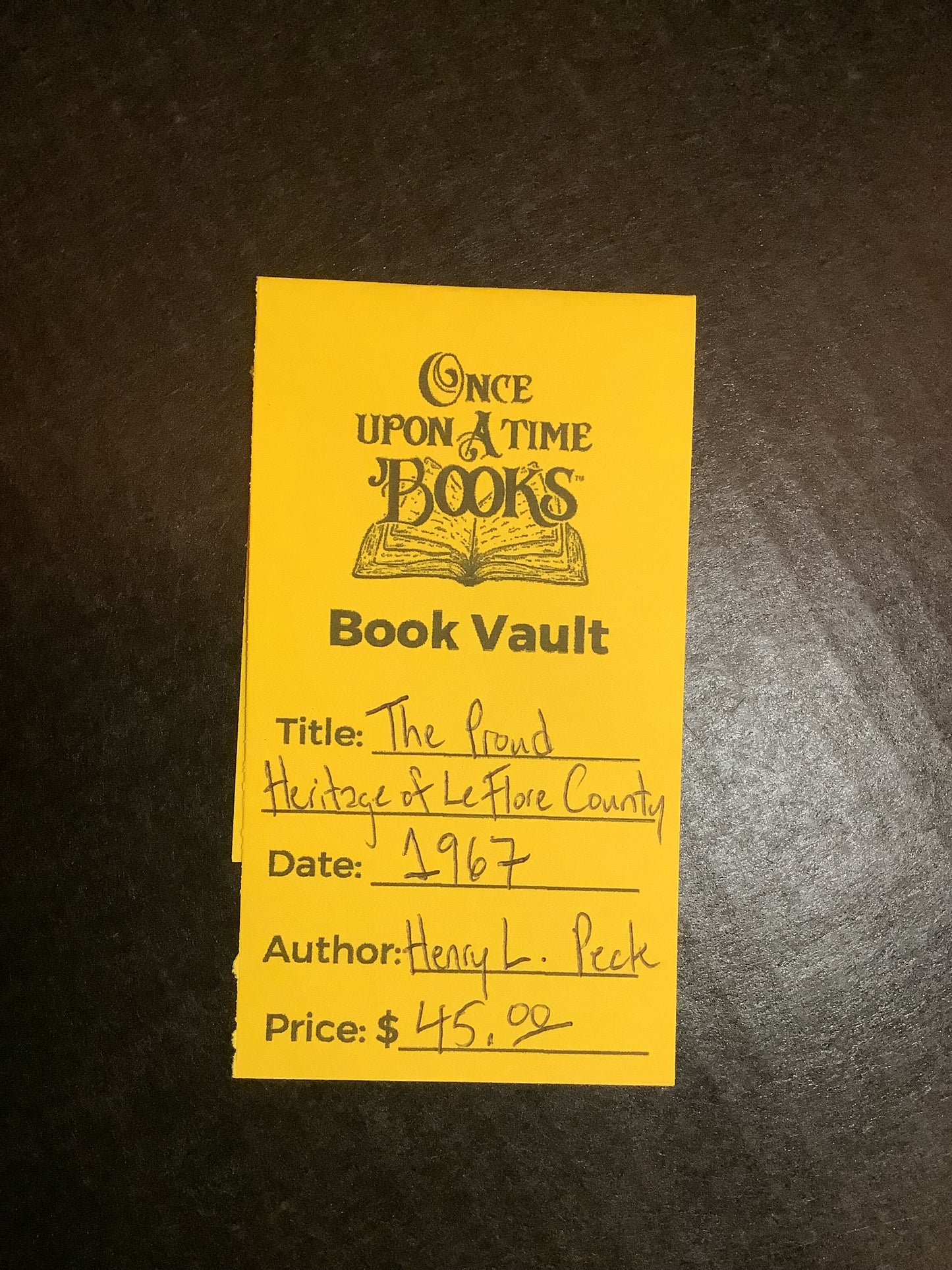 The Proud Heritage of LeFlore County - Henry L. Peck - 1967