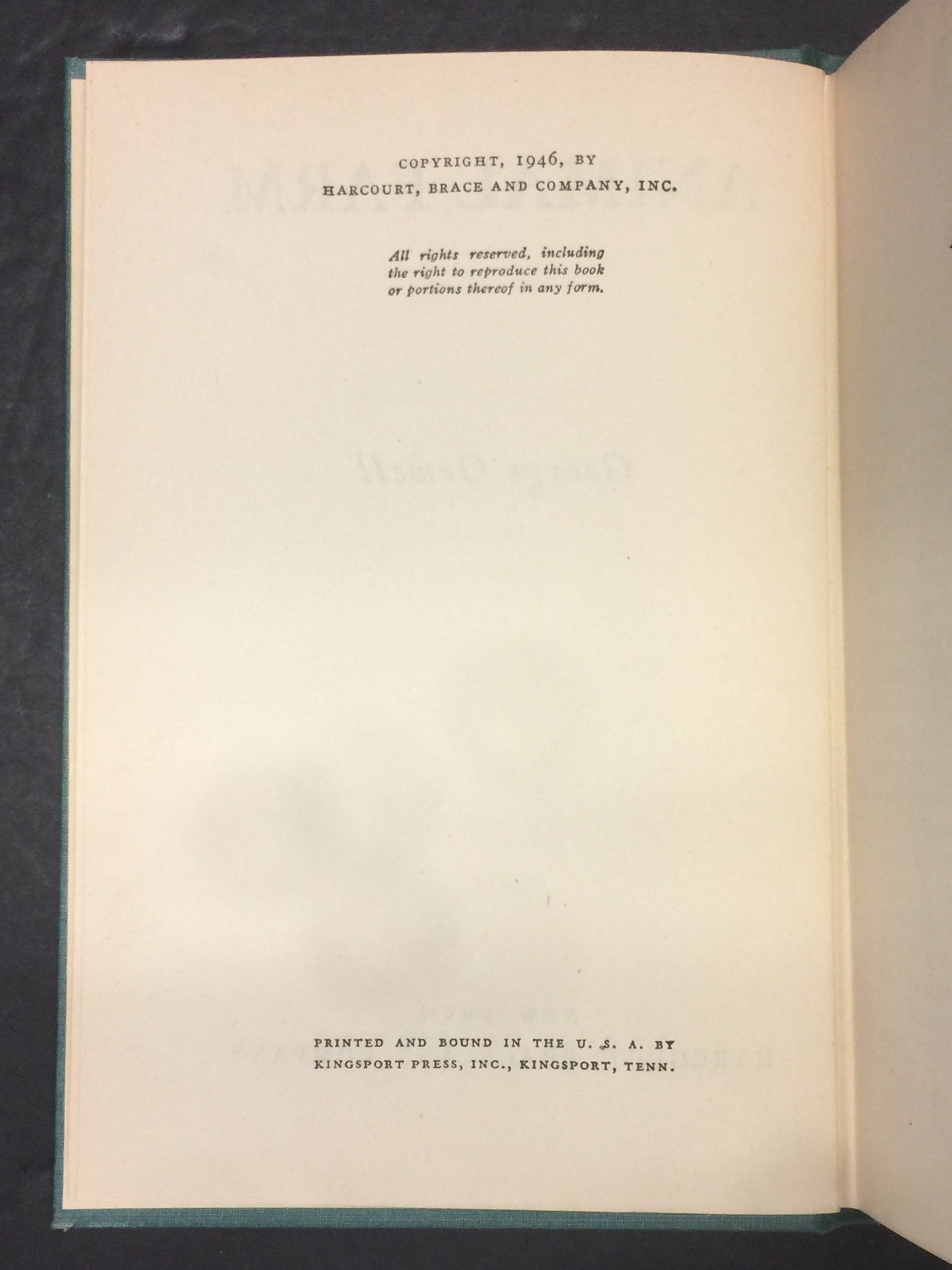 Animal Farm - George Orwell - Book Club Edition - 1946