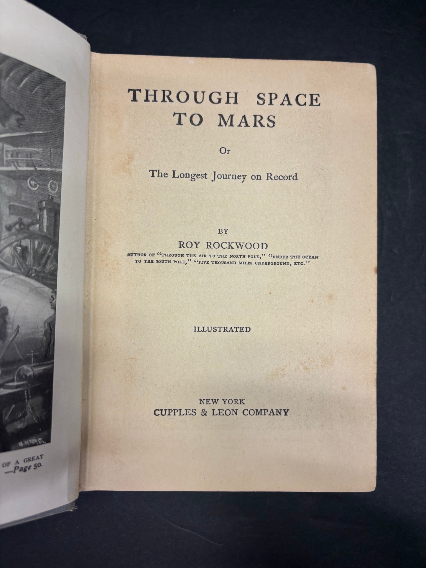 Through Space to Mars - Roy Rockwood - 1st Edition - 1910