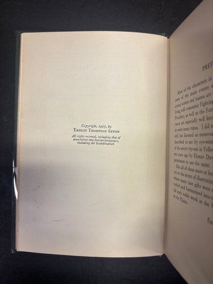 The Preacher of Cedar Mountain - Ernest Seton - 1st Edition - 1917