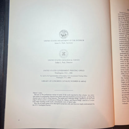 The 1980 Eruption of Mount St. Helens, Washington - Geological Survey Professional Paper 1250 - 1981