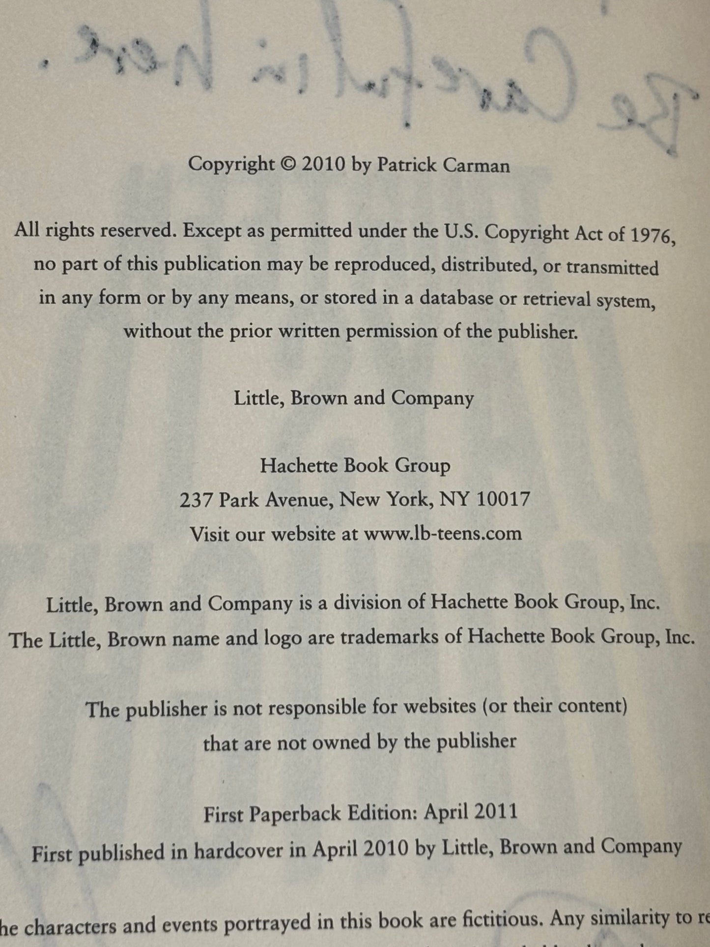 Thirteen Days to Midnight - Patrick Carman - 1st Paperback Edition - Signed - 2011