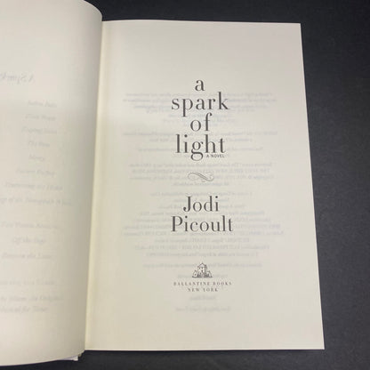 A Spark of Light - Jodi Picoult - Signed - 2018
