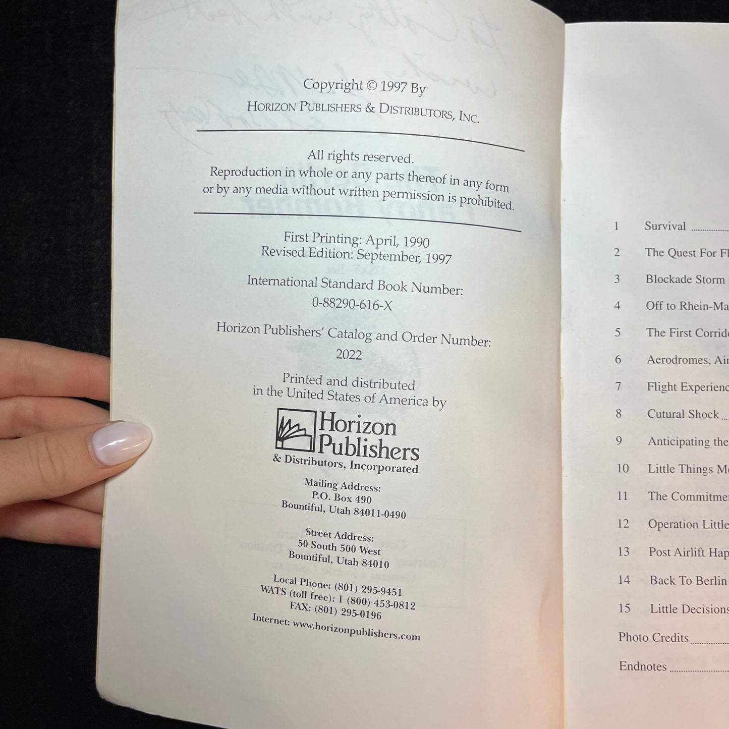 The Berlin Candy Bomber - Gail S. Halvorsen - Signed Copy - 1997