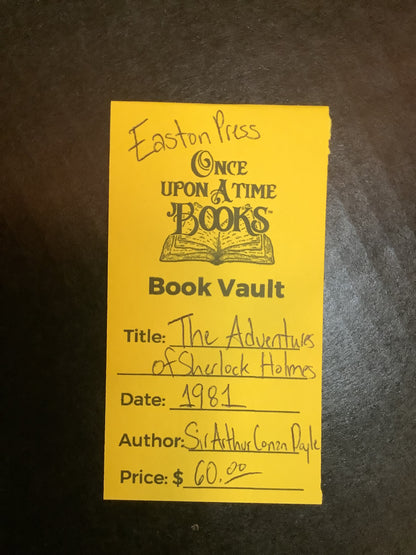 The Adventures of Sherlock Holmes - Sir Arthur Conan Doyle - Easton Press - 1981
