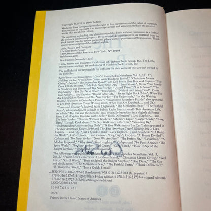 The Best of Me - David Sedaris - Signed Copy - 1st Edition - 2020